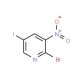 2-Bromo-5-iodo-3-nitropyridine (CAS 426463-20-9) - chemical structure image