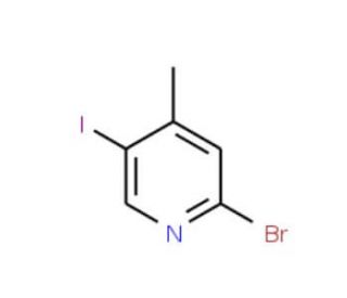 2-Bromo-5-iodo-4-methylpyridine (CAS 942206-07-7) - chemical structure image