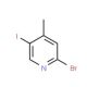 2-Bromo-5-iodo-4-methylpyridine (CAS 942206-07-7) - chemical structure image