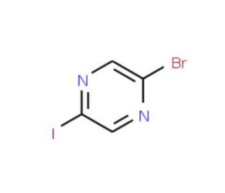 2-Bromo-5-iodopyrazine (CAS 622392-04-5) - chemical structure image