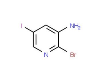 2-Bromo-5-iodopyridin-3-amine (CAS 1138444-06-0) - chemical structure image