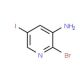 2-Bromo-5-iodopyridin-3-amine (CAS 1138444-06-0) - chemical structure image