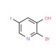 2-Bromo-5-iodopyridin-3-ol - chemical structure image