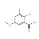 2-Bromo-5-methoxy-3-methylbenzoic acid (CAS 174417-54-0) - chemical structure image