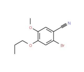 2-Bromo-5-methoxy-4-propoxybenzonitrile - chemical structure image
