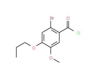2-bromo-5-methoxy-4-propoxybenzoyl chloride - chemical structure image