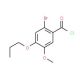 2-bromo-5-methoxy-4-propoxybenzoyl chloride - chemical structure image