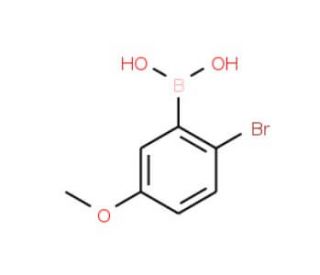(2-Bromo-5-methoxy)benzeneboronic acid (CAS 89694-44-0) - chemical structure image
