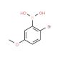 (2-Bromo-5-methoxy)benzeneboronic acid (CAS 89694-44-0) - chemical structure image