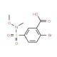 2-bromo-5-{[methoxy(methyl)amino]sulfonyl}benzoic acid - chemical structure image