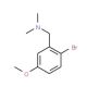 2-Bromo-5-methoxy-N,N-dimethylbenzylamine (CAS 10126-37-1) - chemical structure image