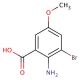 2-Bromo-5-methoxyanthranilic acid (CAS 887577-86-8) - chemical structure image