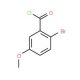 2-bromo-5-methoxybenzene-1-carbonyl chloride (CAS 56658-04-9) - chemical structure image
