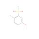 2-Bromo-5-methoxybenzenesulphonyl chloride (CAS 179251-57-1) - chemical structure image