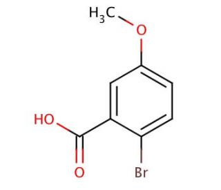 2-Bromo-5-methoxybenzoic acid (CAS 22921-68-2) - chemical structure image