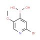 2-Bromo-5-methoxypyridine-4-boronic acid (CAS 1072952-48-7) - chemical structure image