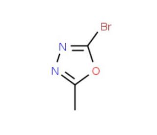 2-Bromo-5-methyl-1,3,4-oxadiazole (CAS 864750-58-3) - chemical structure image