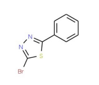 2-Bromo-5-phenyl-1,3,4-thiadiazole (CAS 53645-95-7) - chemical structure image