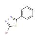 2-Bromo-5-phenyl-1,3,4-thiadiazole (CAS 53645-95-7) - chemical structure image