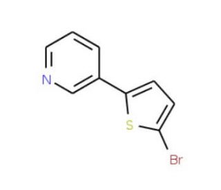 2-Bromo-5-pyridin-3-ylthiophene (CAS 169050-05-9) - chemical structure image
