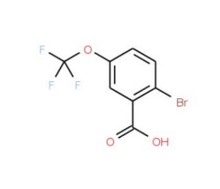 2-Bromo-5-(trifluoromethoxy)benzoic acid (CAS 403646-48-0) - chemical structure image