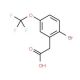 2-Bromo-5-(trifluoromethoxy)phenylacetic acid (CAS 887266-81-1) - chemical structure image