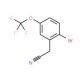 2-Bromo-5-(trifluoromethoxy)phenylacetonitrile (CAS 886763-17-3) - chemical structure image