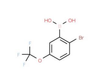 2-Bromo-5-trifluoromethoxyphenylboronic acid (CAS 957034-55-8) - chemical structure image