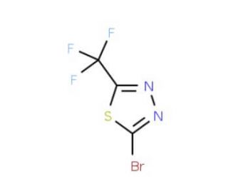 2-Bromo-5-(trifluoromethyl)-1,3,4-thiadiazole (CAS 37461-61-3) - chemical structure image