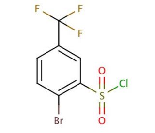 2-Bromo-5-(trifluoromethyl)benzenesulfonyl chloride (CAS 176225-08-4) - chemical structure image