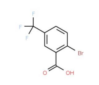 2-Bromo-5-(trifluoromethyl)benzoic acid (CAS 1483-56-3) - chemical structure image