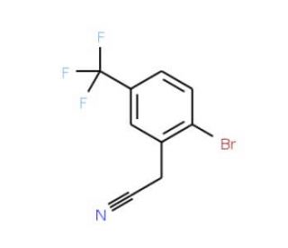 2-Bromo-5-(trifluoromethyl)phenylacetonitrile (CAS 732306-26-2) - chemical structure image