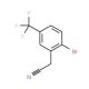 2-Bromo-5-(trifluoromethyl)phenylacetonitrile (CAS 732306-26-2) - chemical structure image