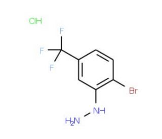 2-Bromo-5-(trifluoromethyl)phenylhydrazine hydrochloride (CAS 529512-78-5) - chemical structure image