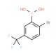 2-Bromo-5-trifluoromethylphenylboronic acid (CAS 957034-38-7) - chemical structure image