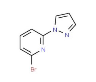 2-Bromo-6-(1H-pyrazol-1-yl)pyridine (CAS 123640-41-5) - chemical structure image