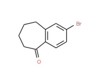 2-Bromo-6,7,8,9-tetrahydrobenzocyclohepten-5-one (CAS 169192-93-2) - chemical structure image
