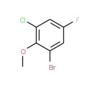 2-Bromo-6-chloro-4-fluoroanisole - chemical structure image