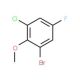 2-Bromo-6-chloro-4-fluoroanisole - chemical structure image