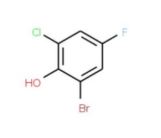 2-Bromo-6-chloro-4-fluorophenol (CAS 886499-83-8) - chemical structure image