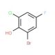 2-Bromo-6-chloro-4-fluorophenol (CAS 886499-83-8) - chemical structure image