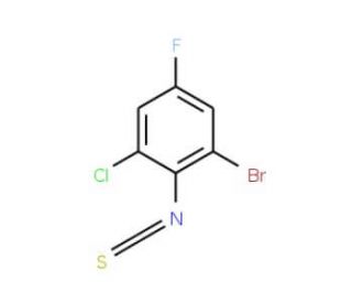 2-Bromo-6-chloro-4-fluorophenyl isothiocyanate - chemical structure image