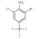 2-Bromo-6-chloro-4-(trifluoromethyl)aniline (CAS 109919-26-8) - chemical structure image