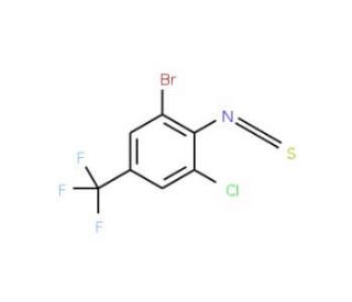 2-Bromo-6-chloro-4-(trifluoromethyl)phenyl isothiocyanate - chemical structure image