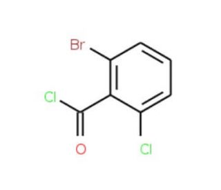 2-Bromo-6-chlorobenzoyl chloride (CAS 116529-65-8) - chemical structure image