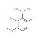 2-Bromo-6-fluoro-3-methoxybenzeneboronic acid (CAS 957062-89-4) - chemical structure image