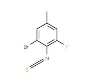 2-Bromo-6-fluoro-4-methylphenylisothiocyanate - chemical structure image