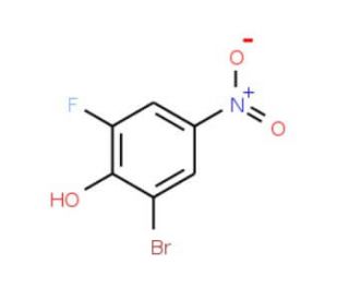 2-Bromo-6-fluoro-4-nitrophenol (CAS 329-49-7) - chemical structure image