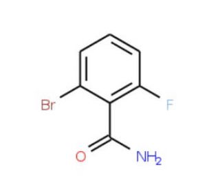 2-Bromo-6-fluorobenzamide (CAS 107485-63-2) - chemical structure image