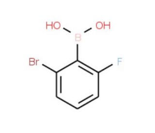 2-Bromo-6-fluorobenzeneboronic acid (CAS 913835-80-0) - chemical structure image